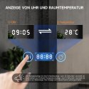 Lustro Łazienkowe Ścienne Antypara 3 Kolory Funkcja Ściemniania Zegar