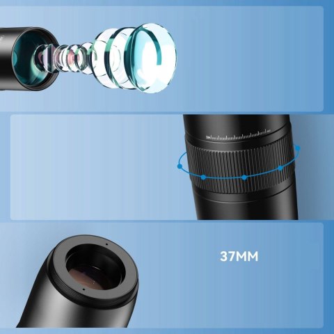 Obiektyw Telefonowy Zoom 30x Ze Statywem I Uchwytem Do Smartfona Tabletu