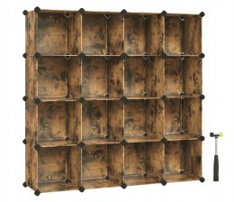 Regał Na Buty Organizer 150 cm x 150 cm x 30 cm Rustykalny Funkcjonalny