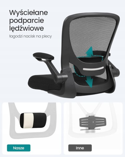 Fotel Biurowy Krzesło biurowe ergonomiczne regulacja wysokości Obrotowe