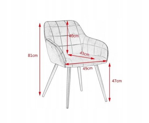 Fotel aksamitny zielony z podłokietnikami, designerski, stalowe nogi