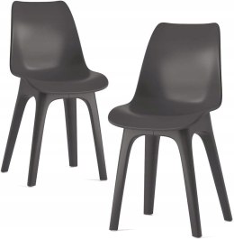 Krzesła ogrodowe Eolo odporne na warunki atmosferyczne zestaw 2szt stylowe