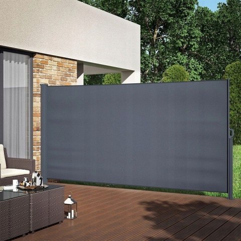 Markiza Boczna Roleta Wysuwana Ochrona Prywatności Na Taras 350 X 160 Cm