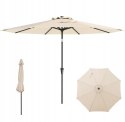 Parasol Ogrodowy Na Taras Balkon Z Regulacja Korbą Do Otwierania Beżowy