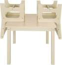Stół z krzesłami dla dzieci do siedzenia 3częściowy solidny drewniany