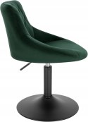 Stołki barowe hokery designerskie aksamitny ciemnozielone stopni zestaw
