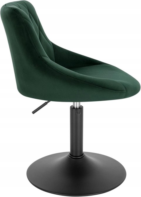 Stołki barowe hokery designerskie aksamitny ciemnozielone stopni zestaw