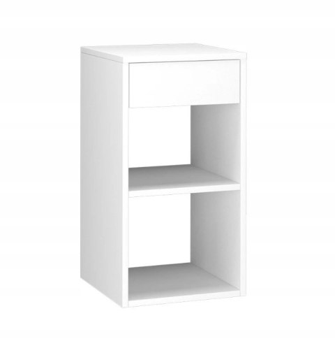 Szafka Nocna Stolik Boczny Z 1 Szufladą I Otwartymi Półkami Klasyczna Mała