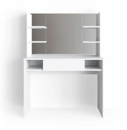 Toaletka Z Lustrem Szufladą Półkami Biurko Kosmetyczne Mebel Do Makijażu