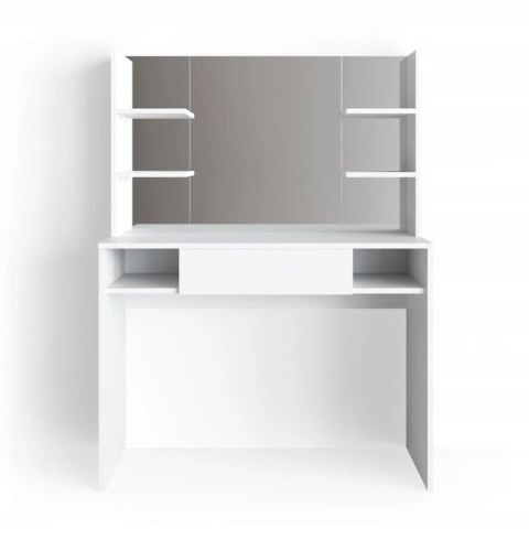 Toaletka Z Lustrem Szufladą Półkami Biurko Kosmetyczne Mebel Do Makijażu