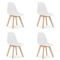 Krzesło KITO - białe x 4