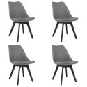 Krzesło MARK - grafitowe / nogi czarne x 4