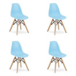 Krzesło ZUBI - niebieskie x 4