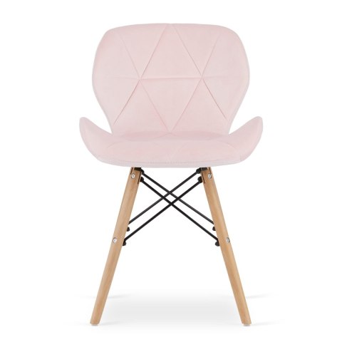 Krzesło LAGO Aksamit - róż x 4