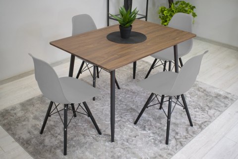 Krzesło OSAKA szare / nogi czarne x 4