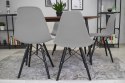 Krzesło OSAKA szare / nogi czarne x 3