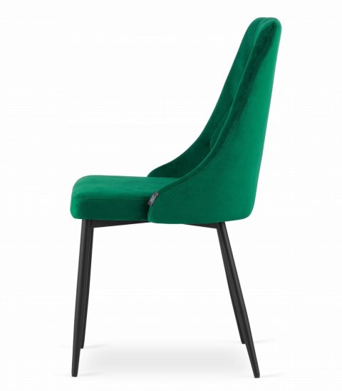 Zestaw stół okrągły TODI 60cm jesion + 2 krzesła IMOLA zielone