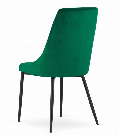 Zestaw stół okrągły TODI 60cm jesion + 2 krzesła IMOLA zielone