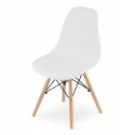Zestaw stół prostokątny ADRIA 120x80cm biały + 6 krzeseł OSAKA białe