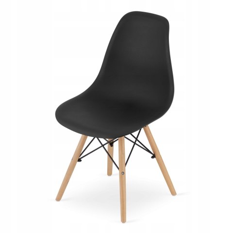 Zestaw stół prostokątny ADRIA 120x80cm biały + 6 krzeseł OSAKA czarne