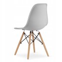 Zestaw stół prostokątny ADRIA 120x80cm biały + 6 krzeseł OSAKA szare
