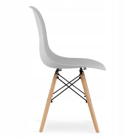 Zestaw stół prostokątny ADRIA 120x80cm biały + 6 krzeseł OSAKA szare