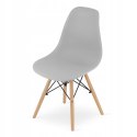 Zestaw stół prostokątny ADRIA 120x80cm biały + 6 krzeseł OSAKA szare