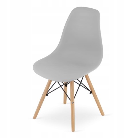 Zestaw stół prostokątny ADRIA 120x80cm biały + 6 krzeseł OSAKA szare