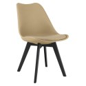 Krzesło MARK - ciemny beż / nogi czarne x 3