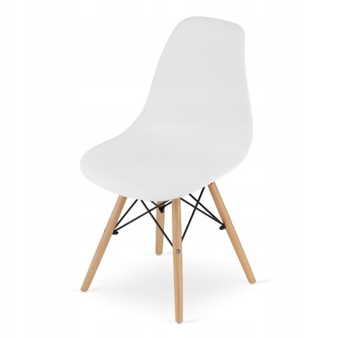 Zestaw stół prostokątny 120x80cm dąb sonoma + 4 krzesła OSAKA białe