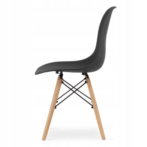 Zestaw stół prostokątny ADRIA 120x80cm czarny + 6 krzeseł OSAKA czarne