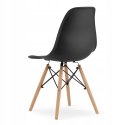 Zestaw stół prostokątny ADRIA 120x80cm czarny + 6 krzeseł OSAKA czarne