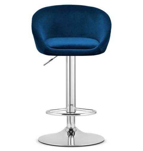 Hoker EAST - aksamit granatowy / baza chrom