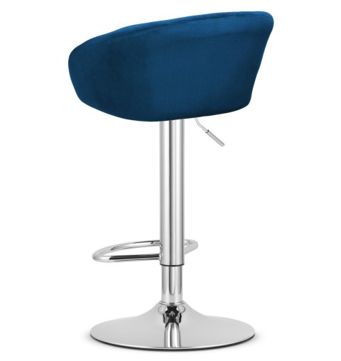 Hoker EAST - aksamit granatowy / baza chrom