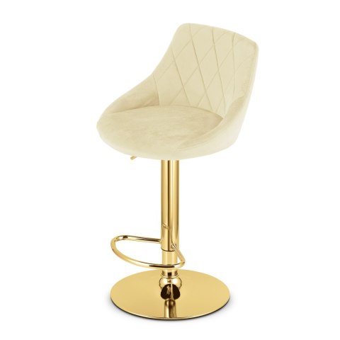 Hoker KAST - aksamit beż / baza złota x 2