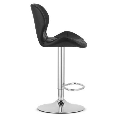 Hoker WEST - ekoskóra czarny / baza chrom x 2