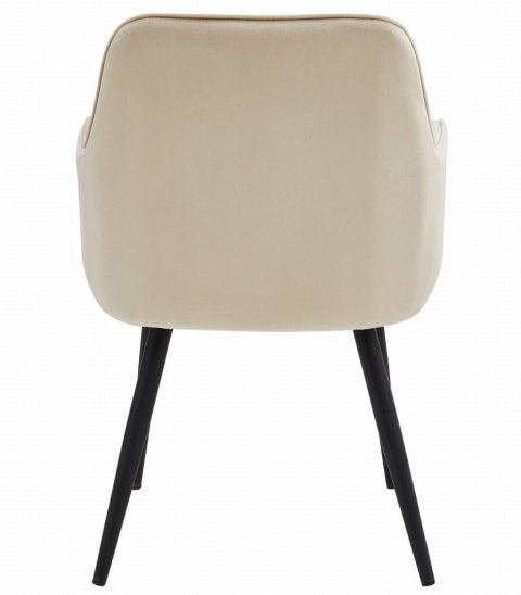 Krzesło NANA - beż aksamit / nogi czarne x 1