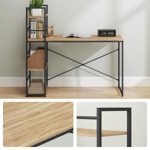 Biurko Komputerowe MAX 4.0 - sonoma / nogi czarne