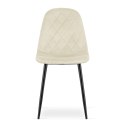 Krzesło ASTI - beż aksamit x 4