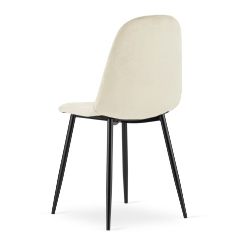 Krzesło ASTI - beż aksamit x 4