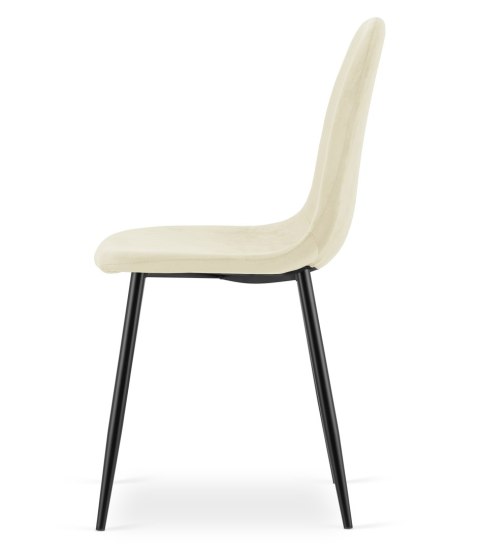 Krzesło COMO - beż aksamit x 2