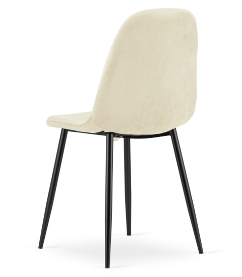 Krzesło COMO - beż aksamit x 3