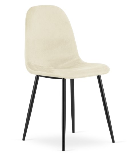 Krzesło COMO - beż aksamit x 4