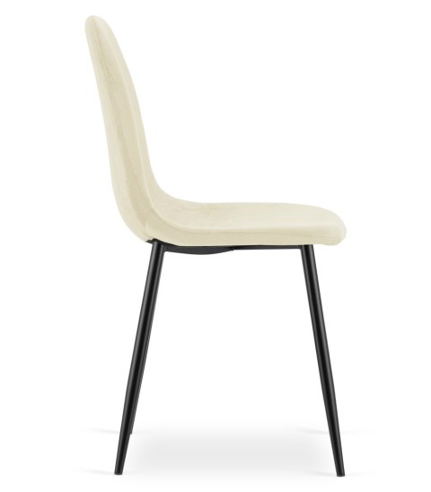 Krzesło COMO - beż aksamit x 4