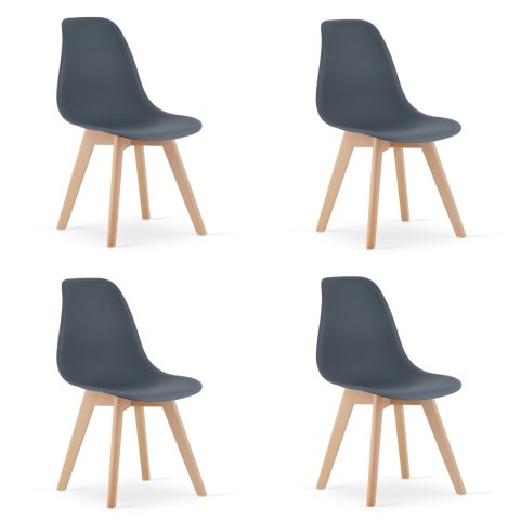 Krzesło KITO - dark slate x 4