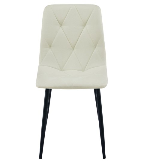 Krzesło LIBRA - beż materiał / nogi czarne x 3