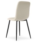 Krzesło RIFT - beż / nogi kolor czarny x 2