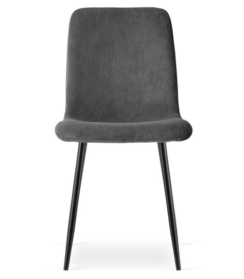 Krzesło RIFT - szary sztruks / nogi kolor czarny x 1
