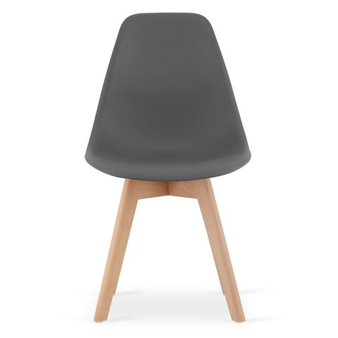 Krzesło KITO ciemnoszare / nogi naturalne x 3