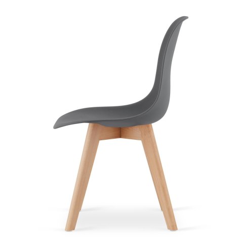 Krzesło KITO ciemnoszare / nogi naturalne x 4